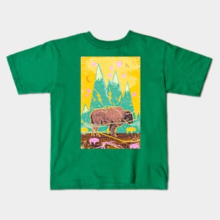 ELECTRIC BUFFALO Kids T-Shirt